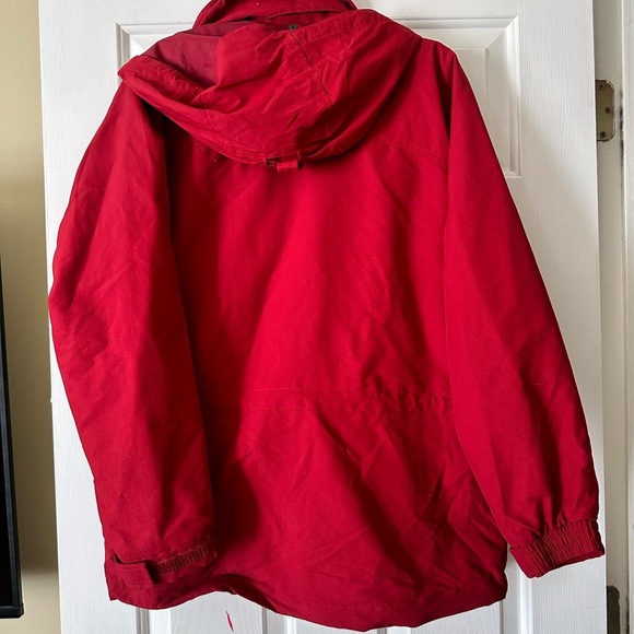 Vintage 90/00s  Red L.L.Bean nylon coat, women’s medium - Picture 3 of 7